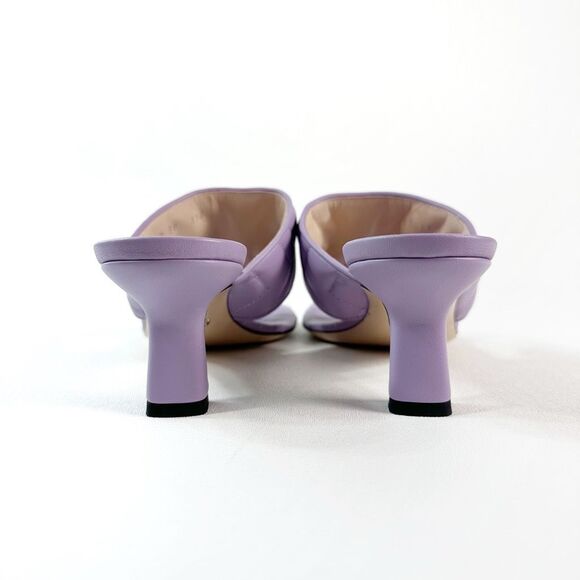 GUCCI Purple Marmont Sandals Size 38 Kitten Heel Matelasse Quilted Leather - Picture 6 of 13